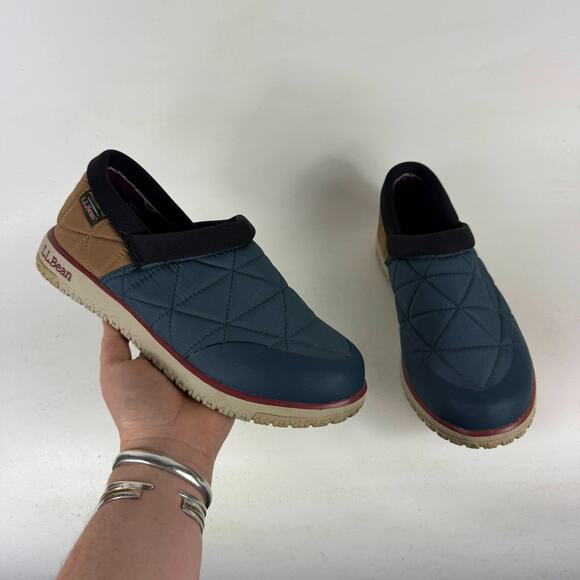 L.L.Bean Ultralight PrimaLoft Comfort Shoes Women's 8 Blue Waterproof Slip-On - Picture 1 of 11